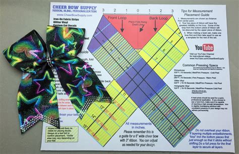 Pattern Free Free Printable Cheer Bow Folding Template